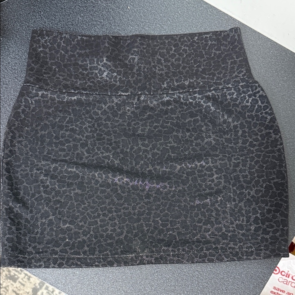 Love Culture Black Patterned Pencil Skirt Y2K